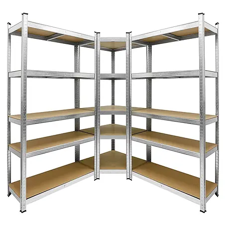 ECD Germany  Schwerlastregal Regalsystem bis 875kg Werkstattregal Metall / MDF Blau