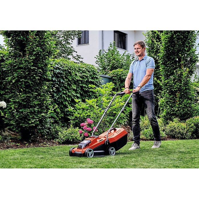 Einhell Power X-Change 18V Cortacésped de batería GE-CM 18/32 Li-Solo (18 V, Sin batería, Ancho de corte: 32 cm) | BAUHAUS