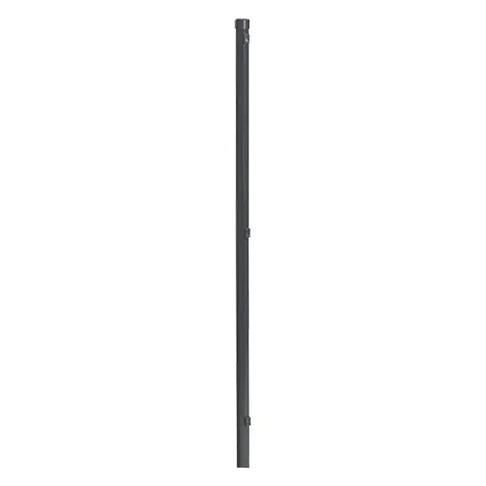 Zaunpfosten-Set - Länge: 150 cm, Durchmesser: 34 mm, 5 Stk. - Dunkelgraue Metallstange, ideal für verschiedene Anwendungen. Robuste Bauweise und einfache Montage. Vielseitig einsetzbar im Innen- und Außenbereich.