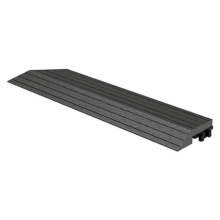 ML-Design  Terrassenfliese Randabschlussleiste links Anthrazit 38x2x7,5 cm Eckleiste Umrandung