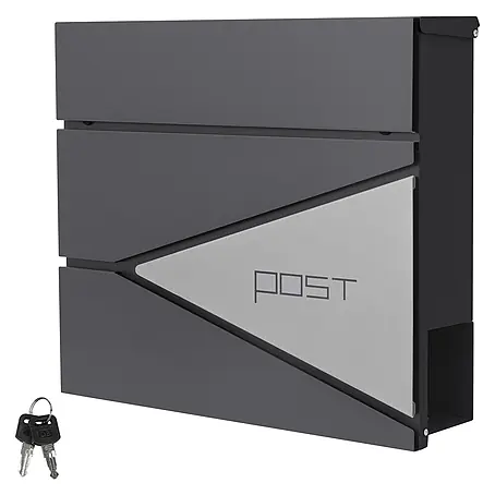 ML-Design  Wandbriefkasten Mailbox mit Zeitungsrolle für Wandmontage