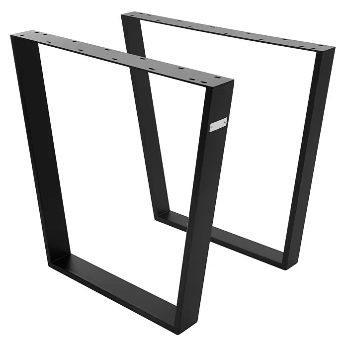 ML-Design Tischgestell 2er Set Tischbeine Trapez V-Form aus Stahl pulverbeschichtet - Stahl