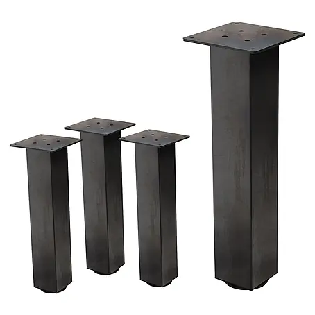 ML-Design  Tischgestell 4er Set Tischkufen I-Design Möbelfüße und aus Stahl