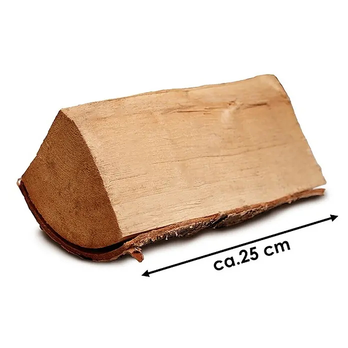 JSM Brennholz Kaminholz - Birke, 445 kg - Heller, gespaltener Brennholz-Scheit mit Rinde, ca. 25 cm lang. Bereit zum Verbrennen.