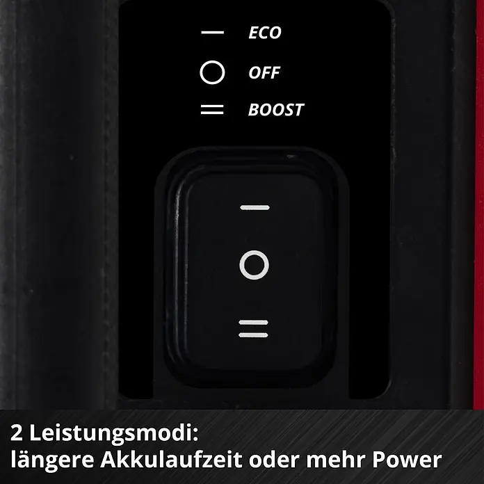 Einhell PXC 18V Akku-Gartenpumpe Aquinna 36/38 F LED - 18 V, Li-Ionen, Ohne Akku, Max. Fördermenge: 3.800 l/h - Schwarzes Bedienfeld mit Schalter für ECO, OFF, BOOST Modi, bietet zwei Leistungsstufen: längere Akkulaufzeit oder mehr Power.