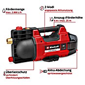 Einhell Power X-Change 18V Bomba de agua para jardín de batería Aquinna 18/28 (18 V, Iones de litio, Sin batería, Capacidad de bombeo máx.: 2.800 l/h) | BAUHAUS