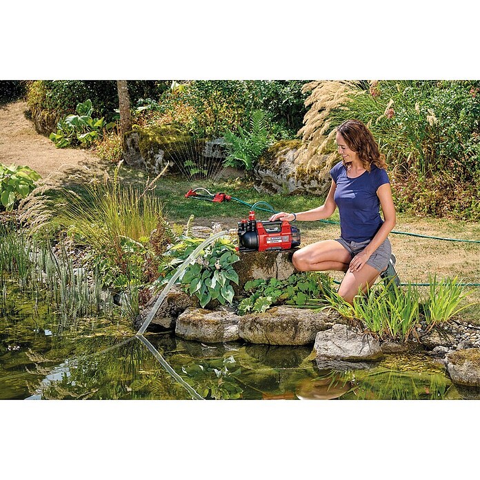Einhell Power X-Change 18V Bomba de agua para jardín de batería Aquinna 18/28 (18 V, Iones de litio, Sin batería, Capacidad de bombeo máx.: 2.800 l/h) | BAUHAUS