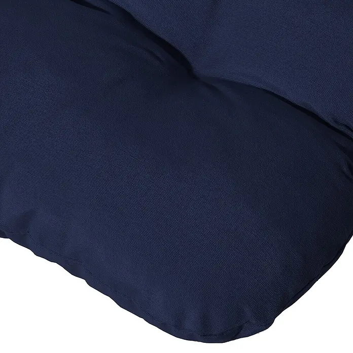 Beautissu Bankauflage Flair HS - Hollywoodschaukel, 1 Stk., Polyester, Dunkelblau - Dunkelblaues Outdoor-Kissen aus strapazierfähigem Stoff, mit sichtbaren Steppungen für Komfort.