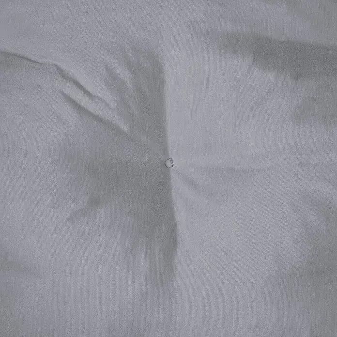 Beautissu Bankauflage Flair HS - Hollywoodschaukel, 1 Stk., Polyester, Hellgrau - Grauer, fein gewebter Stoff mit einer zentralen Heftung, typisch für ein Kissen oder Futon.