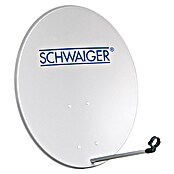 Schwaiger Satellitenschüssel SPI2080 011 (Aluminium, Durchmesser Spiegelfläche: 80 cm, Hellgrau)