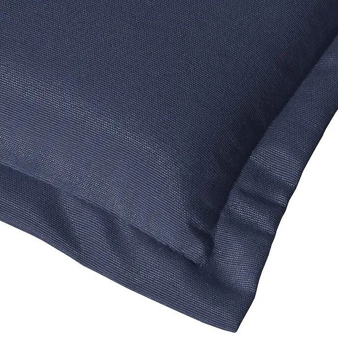 Beautissu Sitzauflage Loft HL - Hochlehner, 6 Stk., L x B x H: 120 x 6 x 50 cm, Polyester, Dunkelblau - Dunkelblaues Outdoor-Kissen mit gewebter Stoffstruktur.