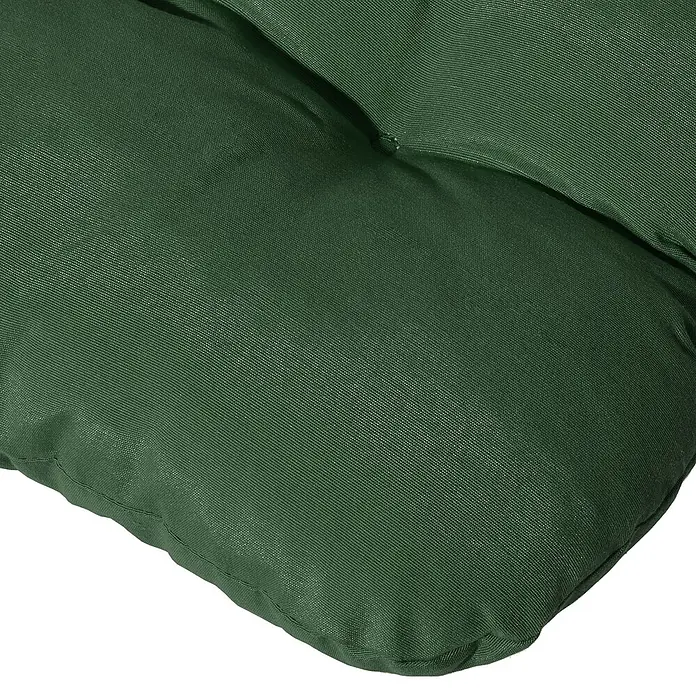 Beautissu Sitzauflage Flair HL - Hochlehner, 1 Stk., Polyester, Dunkelgrün - Dunkelgrünes, gestepptes Kissen aus strapazierfähigem Textil für bequemes Sitzen.