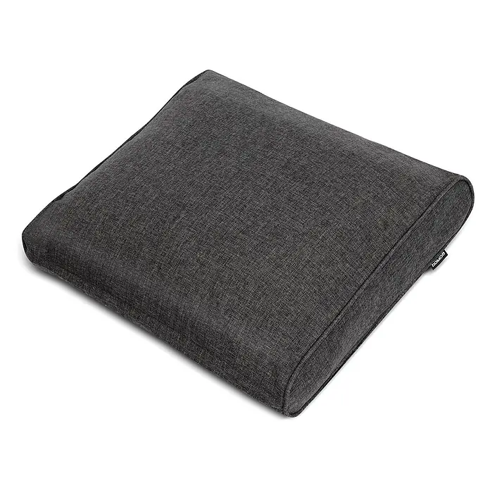 Beautissu Sitzauflage Ilano - Outdoor Lounge, 1 Stk., L x B x H: 70 x 8 x 70 cm, Polyester, Graphitgrau - Dunkelgraues strukturiertes Stoffkissen für Möbel.