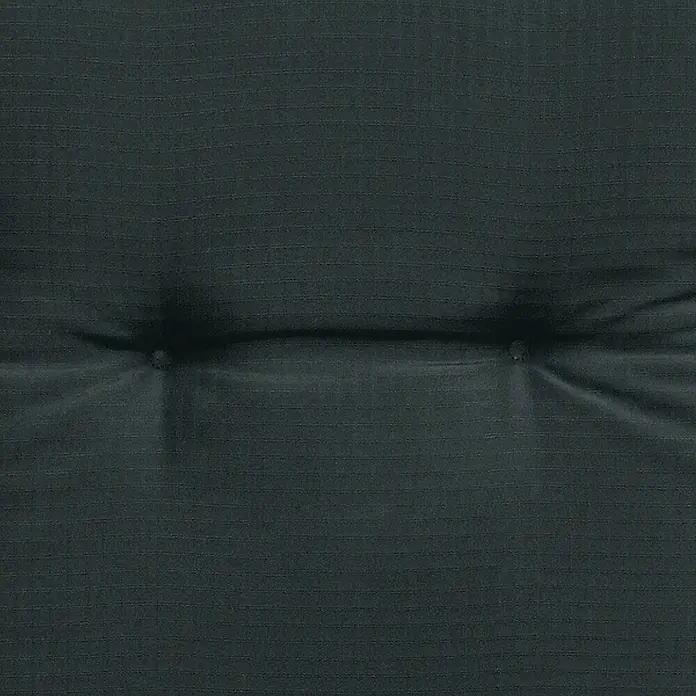 Beautissu Sitzauflage Base NL - Niederlehner, 2 Stk., L x B x H: 100 x 50 x 6 cm, Polyester, Graphitgrau - Dunkelgrauer, gesteppter Stoff mit feinen Streifen, ideal für Kissen oder Futons.