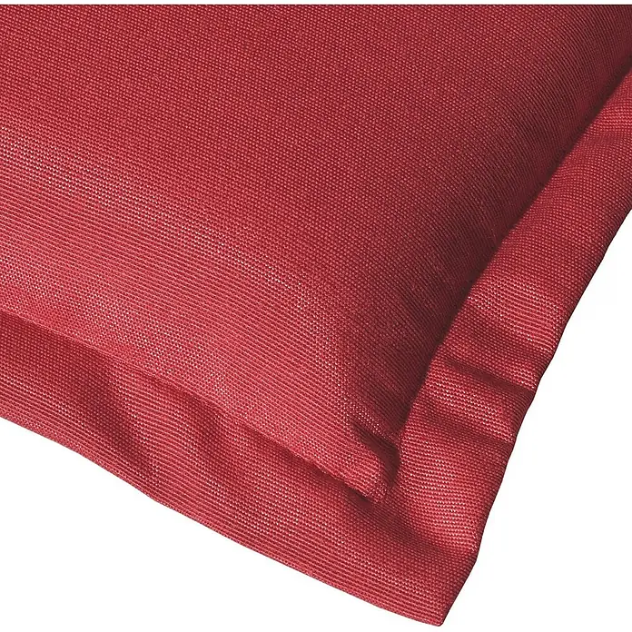 Beautissu Sitzauflage Loft Nl - Niederlehner, 2 Stk., Polyester, Rot - Rote gewebte Stoffkissen-Ecke.