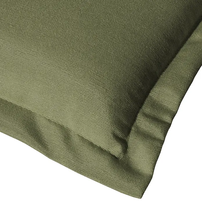 Beautissu Sitzauflage Loft HL - Hochlehner, 2 Stk., L x B x H: 0 x 0 x 0 cm, Polyester, Olivgrün - Olivgrünes Kissen mit einer strukturierten Webstoffoberfläche.