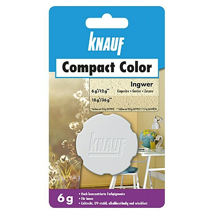 Knauf Putz-Abtönfarbe Compact Color (Ingwer, 6 g)