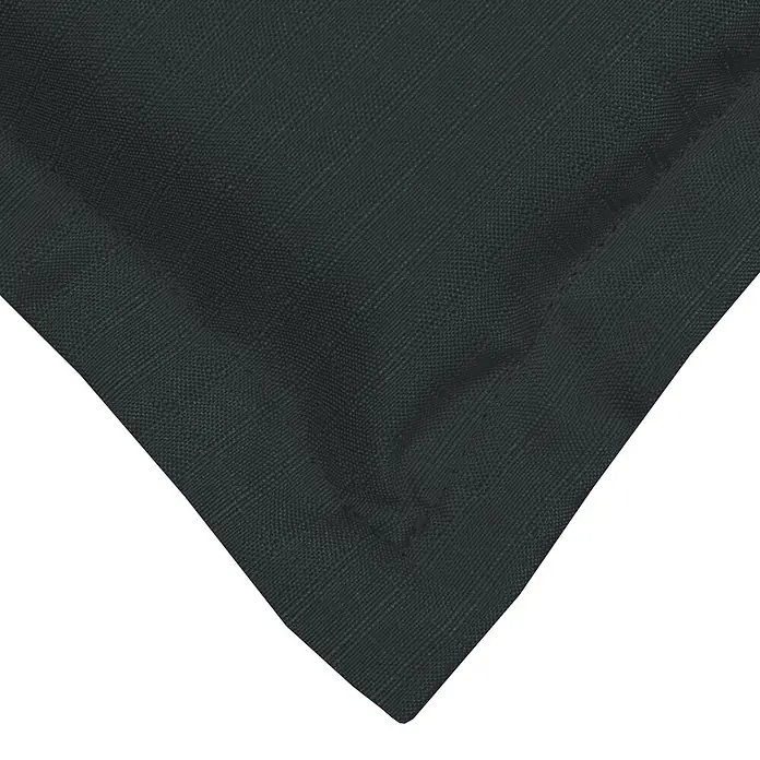 Beautissu Sitzauflage Base HL - Hochlehner, 6 Stk., L x B x H: 120 x 50 x 6 cm, Polyester, Graphitgrau - Dunkelgraue, strukturierte Stoffecke mit sauber gefaltetem Saum.