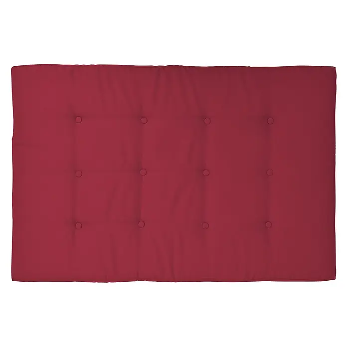 Beautissu Sitzauflage ECO Elements - Europalette, 1 Stk., Polyester, Rot - Rote getuftete Futonmatratze.