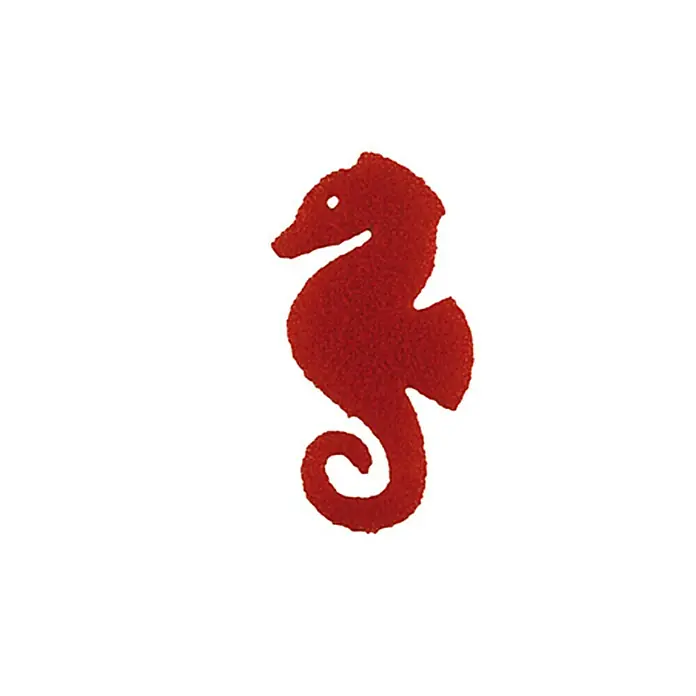 Mako Creativ Line Motiv-Stempel mit Handgriff - Seepferd, Schaumstoff - Vorderansicht