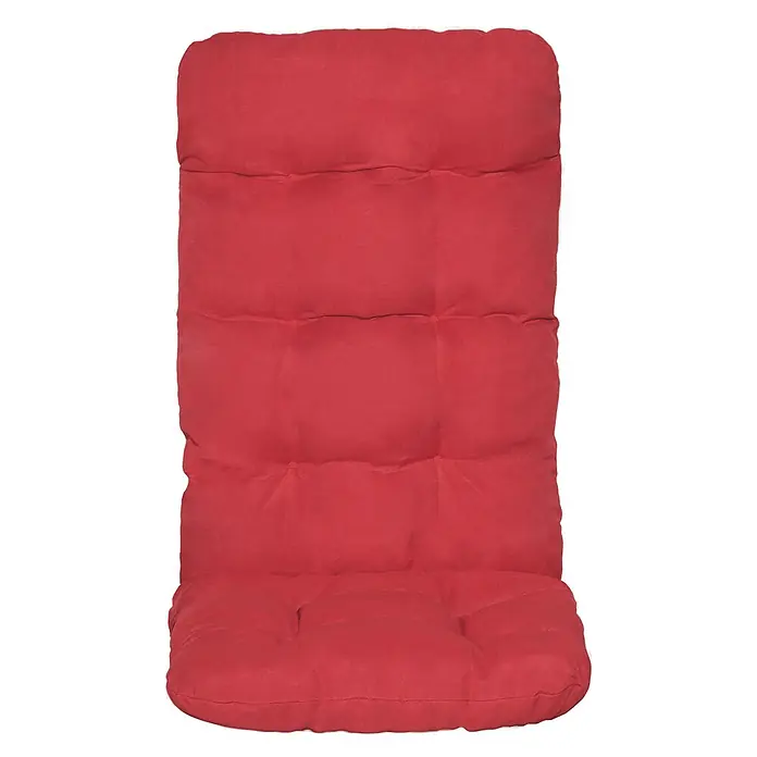 Beautissu Sitzauflage Flair HL - Hochlehner, 2 Stk., Polyester, Rot - Rotes Hochlehner-Stuhlkissen, dick gepolstert und gesteppt für Komfort.
