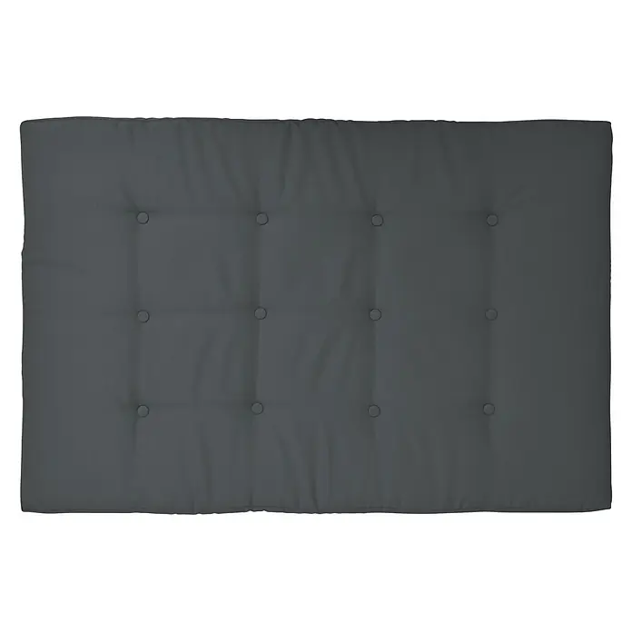 Beautissu Sitzauflage ECO Elements - Europalette, 1 Stk., Polyester, Graphitgrau - Dunkelgraues, getuftetes Kissen für Gartenmöbel.