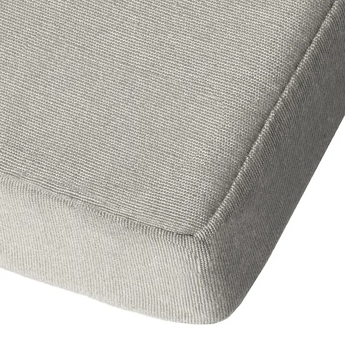 Beautissu Liegenauflage LoftLux DC - Deckchair, 1 Stk., Polyester, Hellgrau - Graues Stoffkissen.
