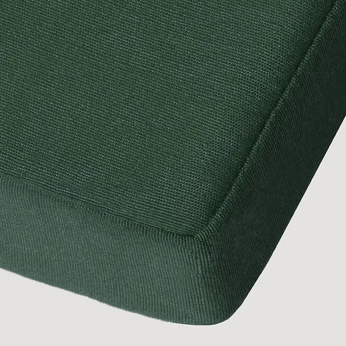 Beautissu Liegenauflage LoftLux DC - Deckchair, 1 Stk., L x B x H: 175 x 45 x 5 cm, Polyester, Dunkelgrün - Dunkelgrünes, strukturiertes Sitzkissen für den Außenbereich.