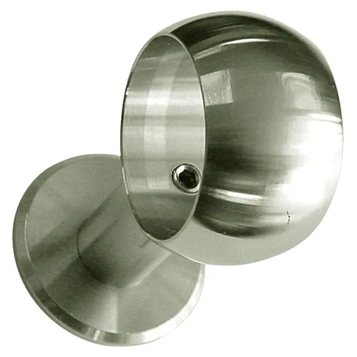 Treba Frewa Wand-Set WS1 - Schrauben, Edelstahl V2A - Metallene Kleiderstangenhalterung zur Wandmontage, robust und langlebig für eine zuverlässige Befestigung der Gardinenstange.