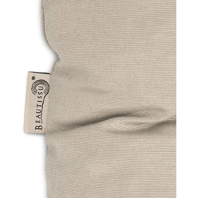 Beautissu Liegenauflage Flair RL - Rollliege, 2 Stk., Polyester, Natur - Hellbeiges Webstoff-Produkt, evtl. Kissen, mit 'BEAUTISSU'-Markenetikett.