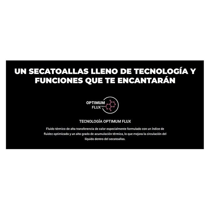 Rointe Radiador toallero eléctrico Elba SWT (An x Al: 50 x 77 cm, 500 W, Negro) | BAUHAUS