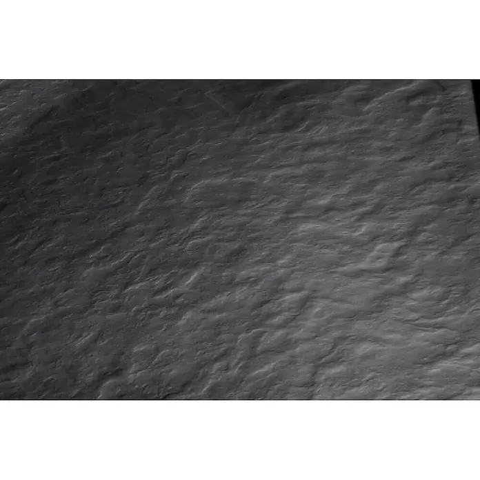 Bad Land Duschwanne ALPINA Duschwanne rechteckig 120 x 80 cm Schwarz Steinoptik, mit Ablauf - Kunststoff, Schwarz, Steinoptik - Dunkelgraue Oberfläche mit subtiler, welliger Textur für ein edles, modernes Aussehen.