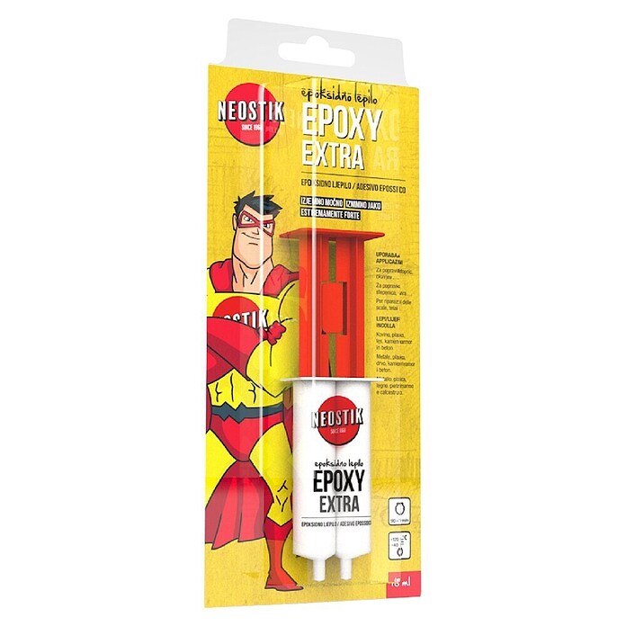 Neostik Dvokomponentna (2K) epoksidna smola za lepljenje Epoxy Extra  (Na vodni osnovi, 18 ml) | 6342 - 2-K-Kleber,Spezialkleber | HCDA - Haushaltsklebstoffe | HCD - Kleber | HC - Kleber | H - Innendeko/Farben | BAUHAUS