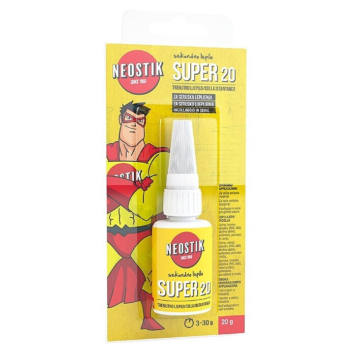 Neostik Sekundno lepilo Super 20  (Brezbarvno, 20 g) | 6341 - Kontakt, u Sekundenkleber | HCDA - Haushaltsklebstoffe | HCD - Kleber | HC - Kleber | H - Innendeko/Farben | BAUHAUS