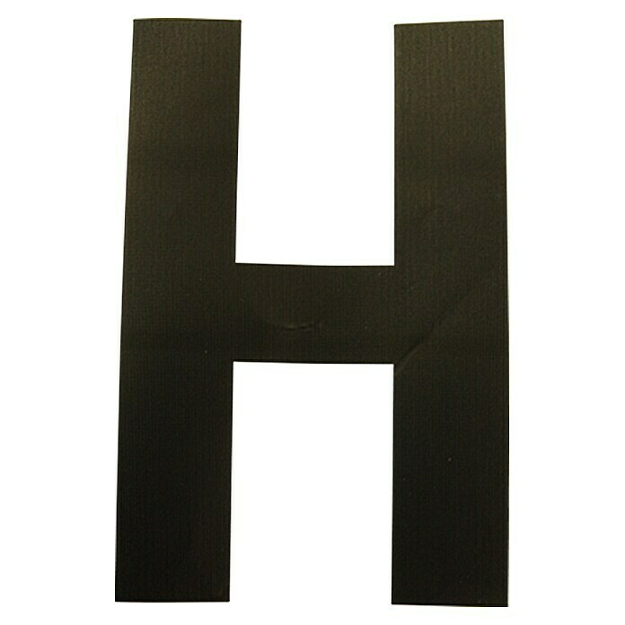 Folienzeichen (Buchstabe H, 10 cm, PVC, Schwarz)