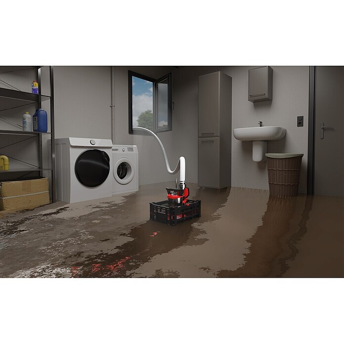 Einhell Bomba para aguas residuales Flutset GE-DP 7535 (Capacidad de bombeo máx.: 18.500 l/h, Profundidad de inmersión: 7 m) | BAUHAUS