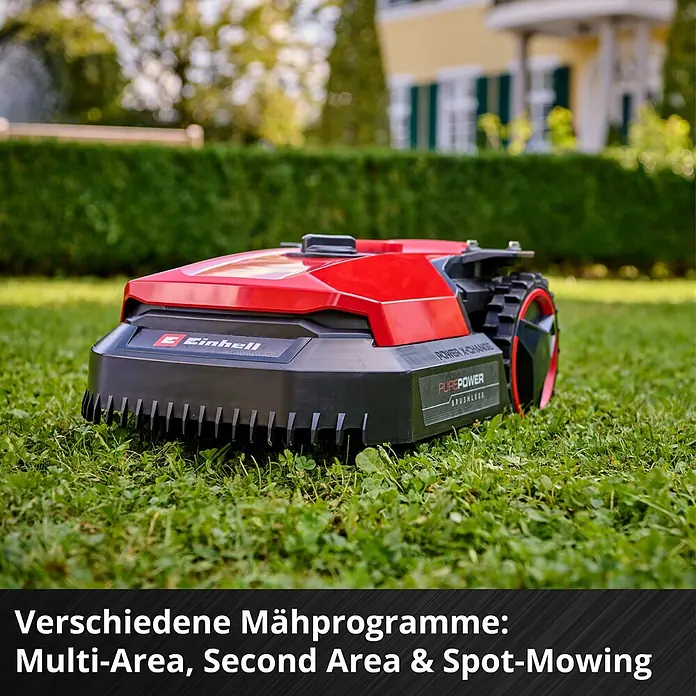 Einhell Power X-Change 18V Mähroboter Freelexo 500 - 500 m², Schnittbreite: 18 cm, Induktionsgestützte Navigation, Begrenzungskabel - Informationsansicht