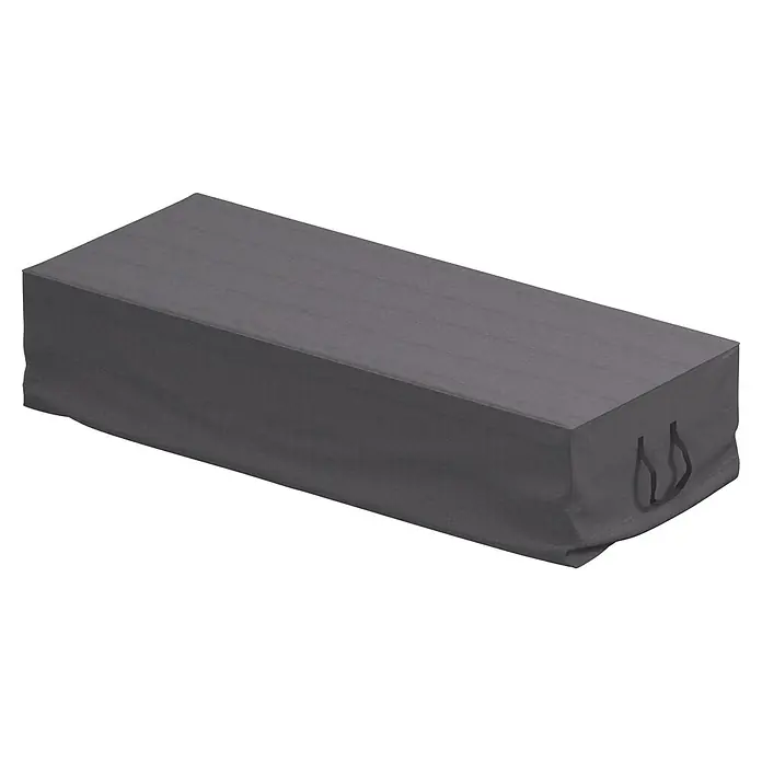 SENSUM Auflagen-Schutzhülle Tragetasche - L x B x H: 220 x 90 x 50 cm, Polyester, 140 g/m² - Dunkelgraue, rechteckige Outdoor-Schutzhülle aus Stoff mit Griffen.