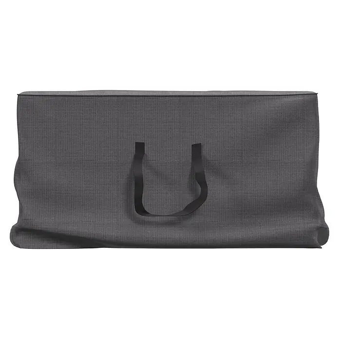 SENSUM Auflagen-Schutzhülle Tragetasche - L x B x H: 220 x 90 x 50 cm, Polyester, 140 g/m² - Faltbare graue Stoffaufbewahrungstasche mit schwarzen Griffen.