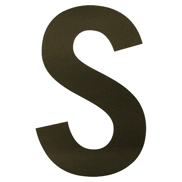 FolienzeichenBuchstabe S, 10 cm, PVC, Schwarz