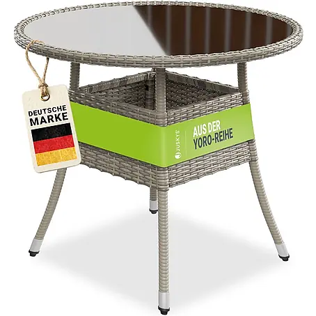 Juskys  Gartentisch rund Yoro