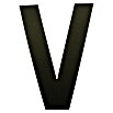Folienzeichen (Buchstabe V, 10 cm, PVC, Schwarz)