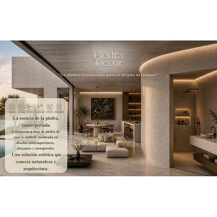 Panel de pared Design Travertino Supreme (60 x 120 mm, Yellow, 2 ud.) | BAUHAUS