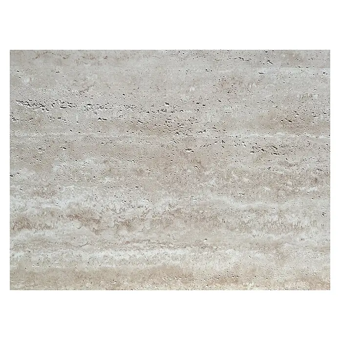 Panel de pared Travertine - 60 x 120 mm, Railay, 2 ud. - Textura de piedra travertino beige con poros visibles y veteado horizontal.