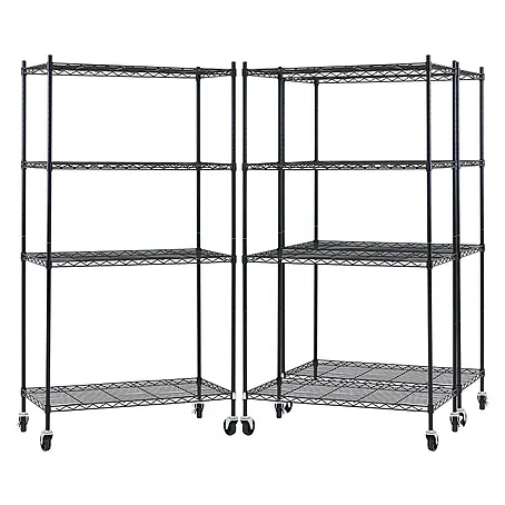 Proregal  Metallregal 3er Set Gitterregal HADES mit Rollen