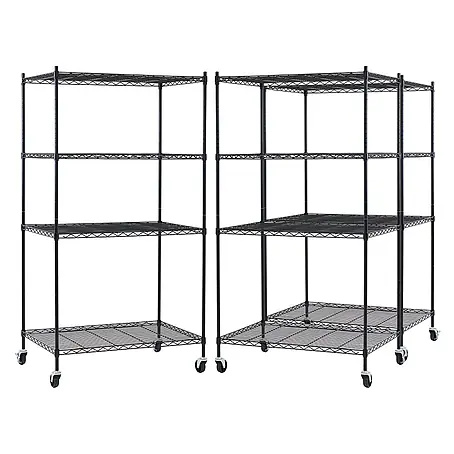 Proregal  Metallregal 3er Set Gitterregal HADES mit Rollen