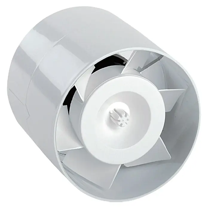 Air-Circle Rohreinschub-Ventilator - 12,5 cm, Weiß - Weißer Rohrlüfter, eine Belüftungslösung, für Badezimmer und Küchen, sorgt für gute Luftqualität durch effizienten Luftaustausch.