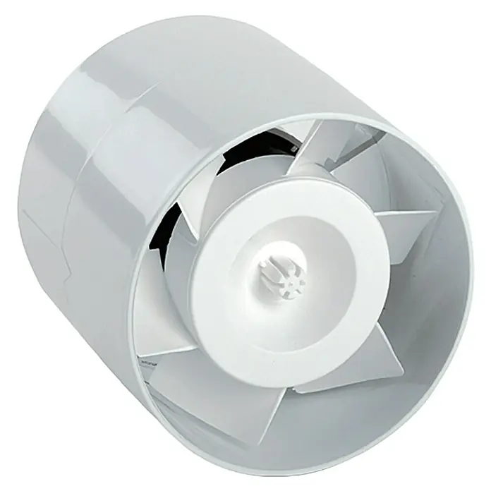 Air-Circle Rohreinschub-Ventilator - 12,5 cm, Weiß - Weißer Rohrlüfter, eine Belüftungslösung, für Badezimmer und Küchen, sorgt für gute Luftqualität durch effizienten Luftaustausch.