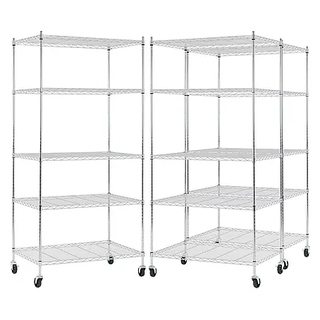 Proregal  Metallregal 3er Set Gitterregal HADES mit Rollen