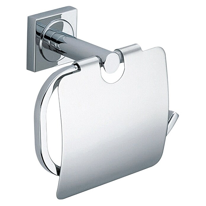 Camargue Cannes Toiletrolhouder (Met deksel, Zilver)